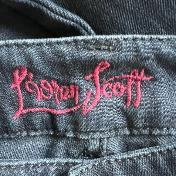 L'Wren Scott Fleur De Lis Dark Denim Jeans Size 29 - Picture 3 of 7